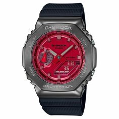 Наручные часы CASIO, красный, серебряный