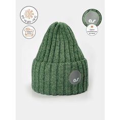 Шапка бини ARTEL, размер 56, зеленый меланж Артель