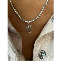 Подвеска LU Jewel, серебро, кристаллы Swarovski, размер 1.9 см., бесцветный