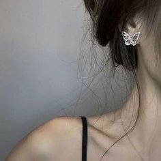 Серьги пусеты, размер 20 мм, серебристый Fashion