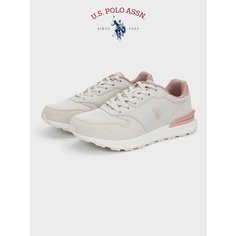 Кроссовки U.S. POLO ASSN., полнота 6 (RU)/ на среднюю стопу, размер 39, бежевый