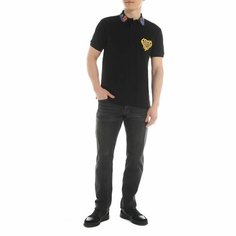 Поло Versace Jeans Couture, размер L, черный