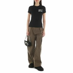 Футболка MOSCHINO JEANS, размер XS, черный
