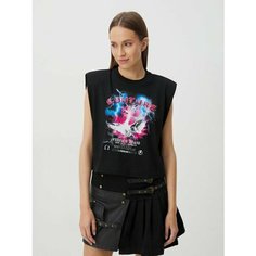 Топ Versace Jeans Couture, размер XS, черный