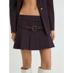 Юбка Versace Jeans Couture, размер 40, темно-фиолетовый