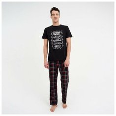 Пижама Kaftan, размер 48, черный..