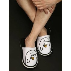 Тапочки ivshoes, размер 42-43, белый, черный