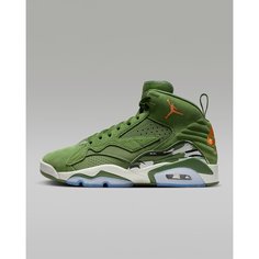 Кроссовки NIKE Air Jordan Jumpman MVP, размер 12 US, Sky J Light Olive/Bright Mandarin/Black/Sail