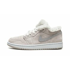 Кроссовки Jordan Air Jordan 1 Low, полнота D, размер 38.5 EUR = 7.5W US = 24 CM = 37.5 RU, бежевый, белый, серый