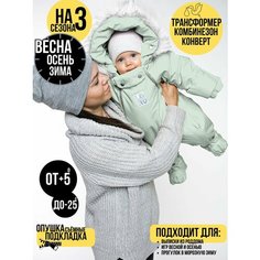 Комбинезон-трансформер MaLeK BaBy 163шм/2, размер 74, , мята