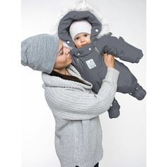Комбинезон-трансформер MaLeK BaBy 163шм/2, размер 62, , светло-серый