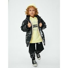 Пуховик KOTON, размер 7-8 лет, черный