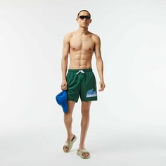 Шорты для плавания LACOSTE, размер TL, зеленый
