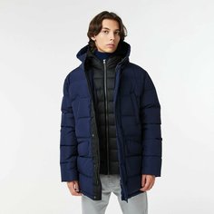 Пуховик LACOSTE, размер T48, темно-синий