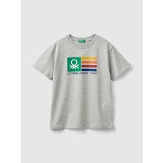 Футболка UNITED COLORS OF BENETTON, размер 3XL, серый