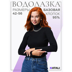 Водолазка Натали Суслова, размер 54, , черный