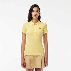 Поло LACOSTE Slim fit, размер T42, Желтый