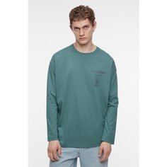Лонгслив Befree Casual, размер XS, , зеленый