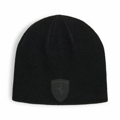 Шапка бини PUMA Ferrari Style Beanie, размер OneSize, черный