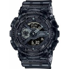Наручные часы CASIO, черный, бесцветный