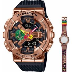 Наручные часы CASIO, коричневый, черный