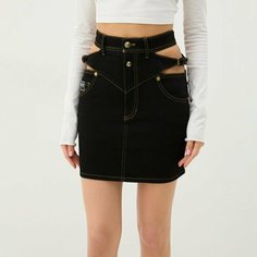 Юбка Versace Jeans Couture, размер 50, черный