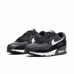 Кроссовки NIKE Nike Air Max 90, полнота F (EU)/ на среднюю стопу, размер 8 US, чёрный
