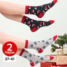 Носки Happyfox для женщин, комплект, 2 пары, размер 25-27