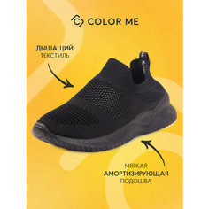Слипоны Color Me, размер 38, черный