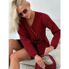Кардиган EMBERENS, размер OneSize, , бордовый