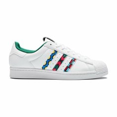 Кеды adidas Superstar, размер T85, белый/зеленый