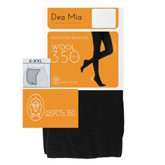 Колготки DEA MIA Шерстяные колготки женские DEA MIA WOOL 350 den теплые 6 XXL, черные. Сделано в Европе., 350 den, 1 класс компресии, размер 6, чёрный