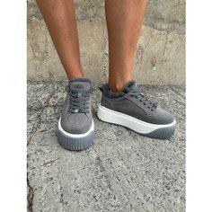 Кеды UGG, полнота 4 (RU)/ на узкую и среднюю стопу, размер 40 (24,5 см), серый/белый
