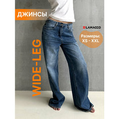 Джинсы широкие LAMACCO, размер XXL, синий
