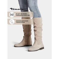 Сапоги Tamaris, полнота F (EU)/ на среднюю стопу, размер 37 RU, коричневый/светло-коричневый