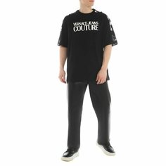 Футболка Versace Jeans Couture, размер M, черный/белый