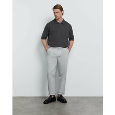 Брюки классические Gloria Jeans GJ BLACK, размер 52/182, светло-серый