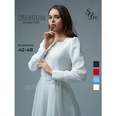 Платье SELEYA BETTER, размер 42, белый