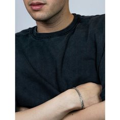 Браслет-цепочка, размер 18 см, серебристый Alltrends