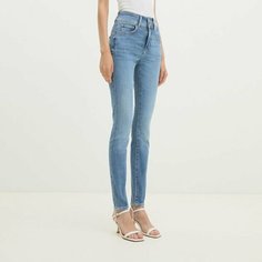 Джинсы скинни GUESS, размер W28/L31, синий, голубой