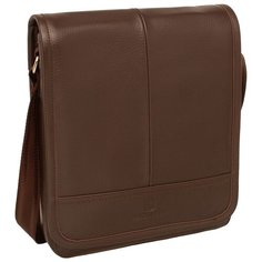 Сумка мессенджер BLACKWOOD, фактура гладкая, коричневый