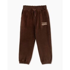 Брюки спортивные Gloria Jeans, размер 3-4г/104, коричневый
