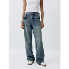 Джинсы широкие Sela, размер S INT, индиго