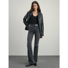 Джинсы клеш Zarina bootcut, размер 2XS (RU 40)/170, темно-серый деним