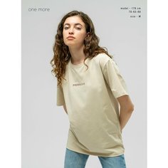 Футболка one more, размер M, бежевый