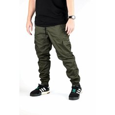 Брюки спортивные BLK CROWN, размер M, олива