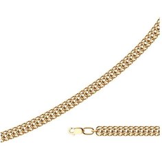 Цепь SOKOLOV, серебро, 925 проба, золочение, длина 60 см, средний вес 15.85 г