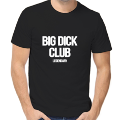 Футболка big dick club, размер (70)10XL, чёрный Нет бренда