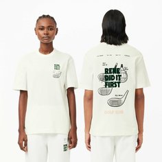 Футболка LACOSTE, размер TXS, белый матовый