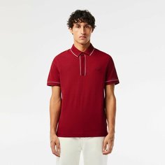 Поло LACOSTE, размер T7, бордовый